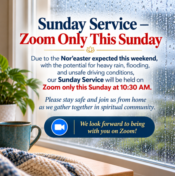 Zoom Only This Sunday